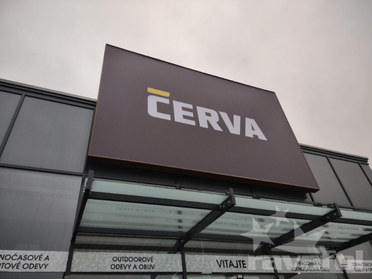 exteriérová reklama Cerva