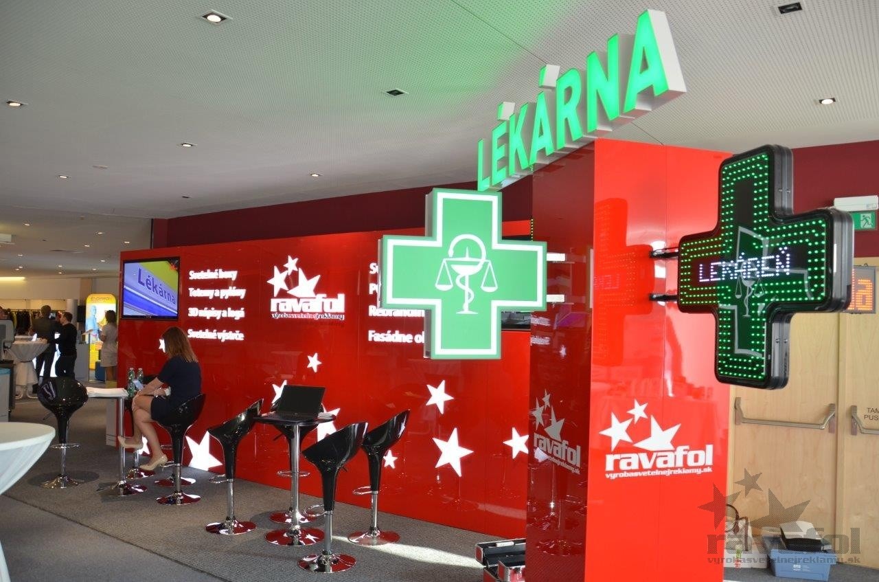 illuminated pharmaceutical crosses